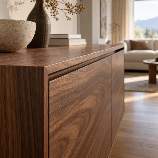 Griffdetail eines Sideboards