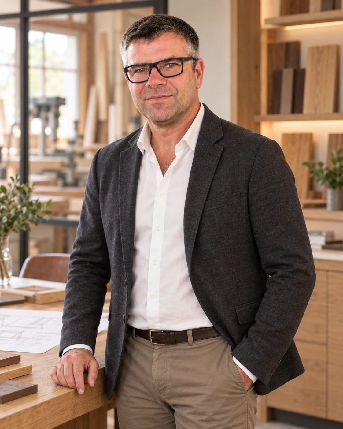 Gerald Weichselberger, Gesch&auml;ftsf&uuml;hrer, im Planungsstudio
